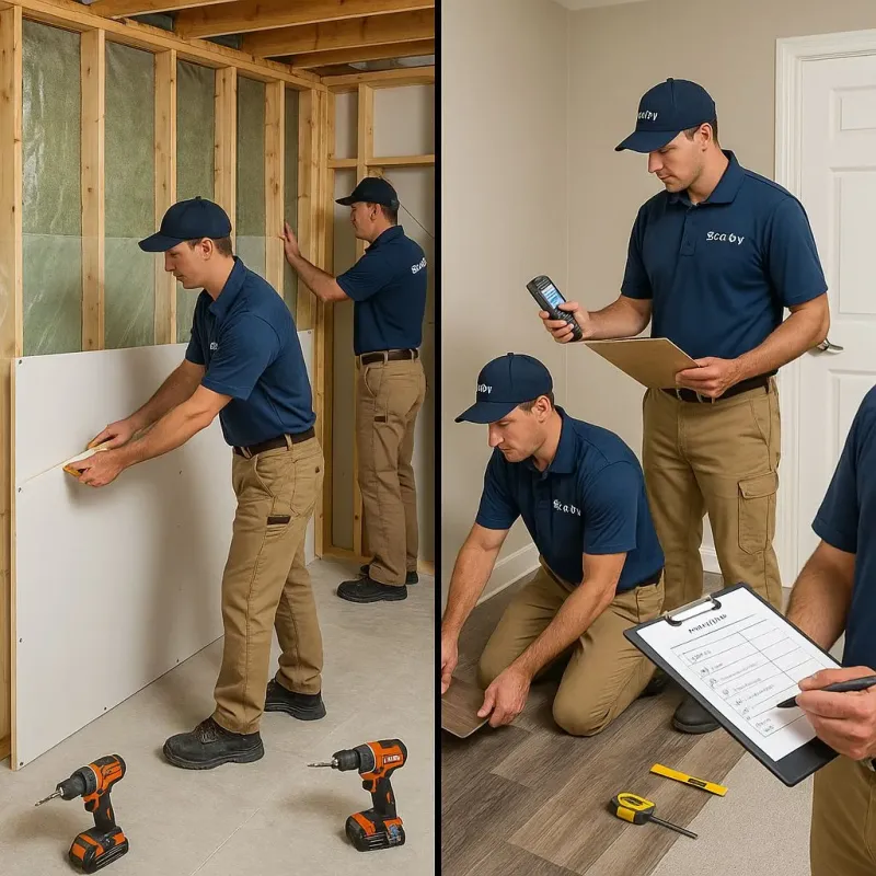 Repairs and Reconstruction process in New Lisbon, WI